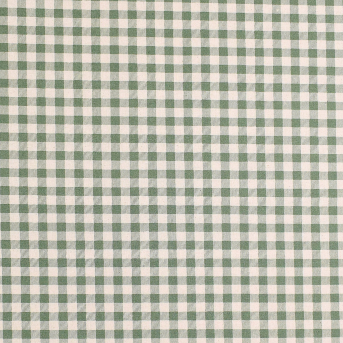 Katoen cretonne geblokt, licht pastelgroen