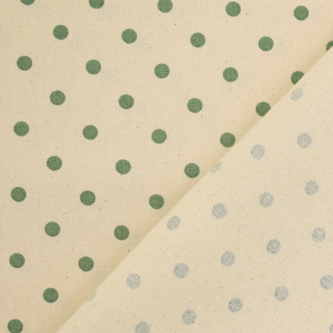 Baumwoll Cretonne Little Dots, altgrün
