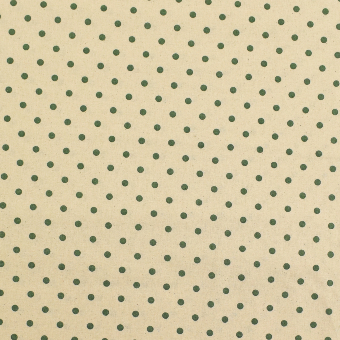 Baumwoll Cretonne Little Dots, altgrün