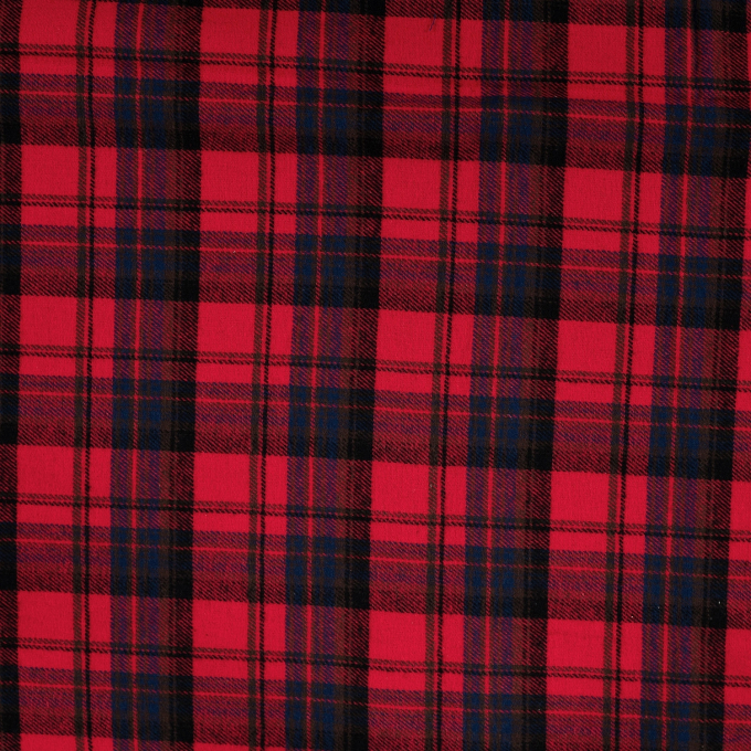 Cotton flannel Karolina, red