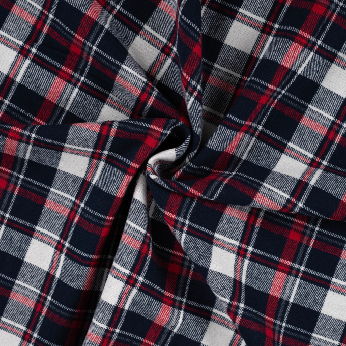 Baumwoll Flanell Kathi, dunkelblau