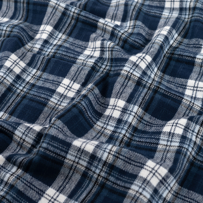 Baumwoll Flanell Kathrin, marine