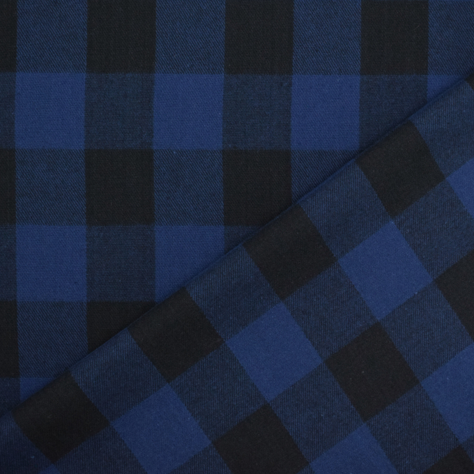 Katoenen flanel Kiara, donkerblauw