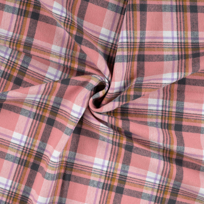 Cotton flannel Kira, pink