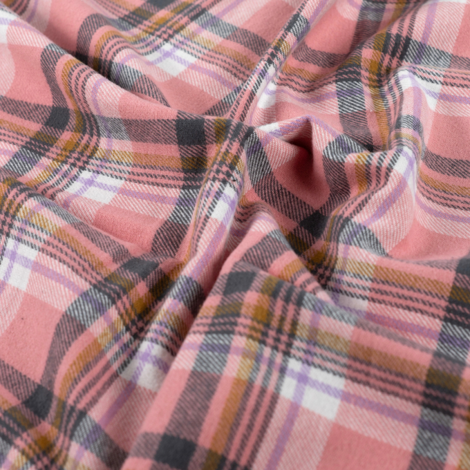 Cotton flannel Kira, pink