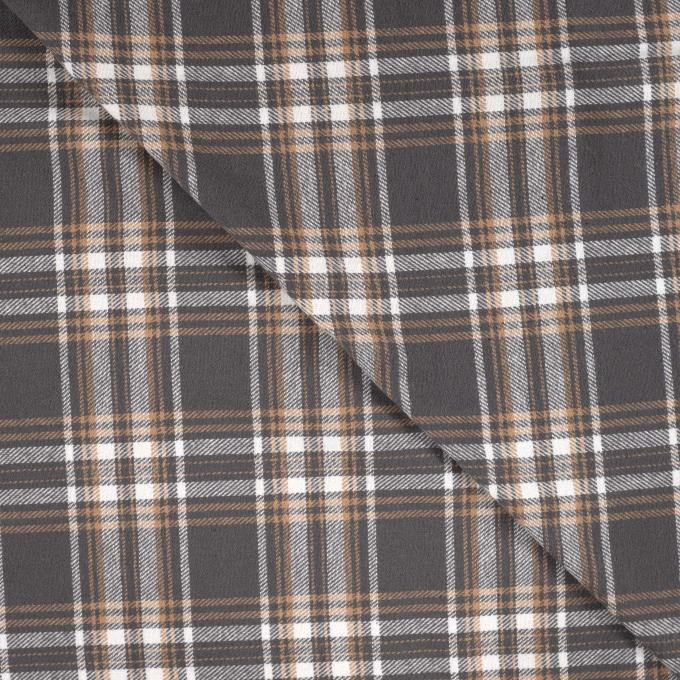 Cotton flannel Klara, grey