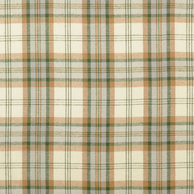 Tissu flanelle Tartan écossais Squares, vert