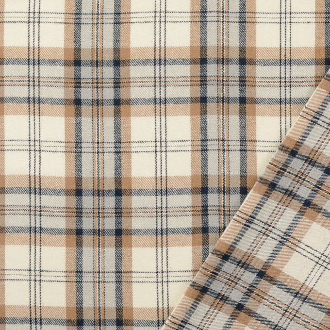 Katoenen flanel Squares, marineblauw