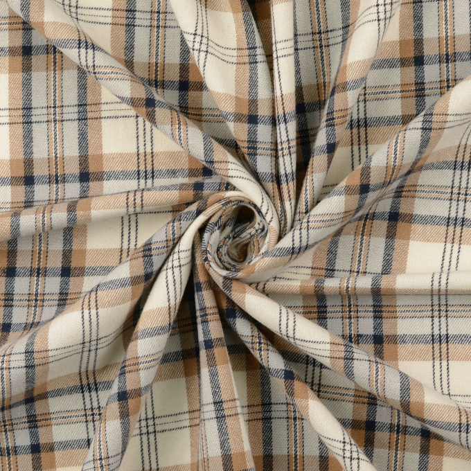 Katoenen flanel Squares, marineblauw