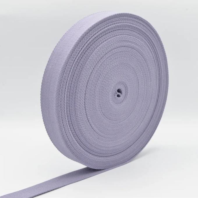 Katoenen tassenband 30 mm, oud blauwpaars