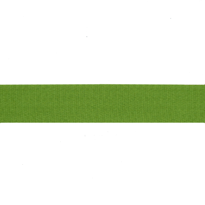 Katoenen tassenband uni appelgroen 38 mm