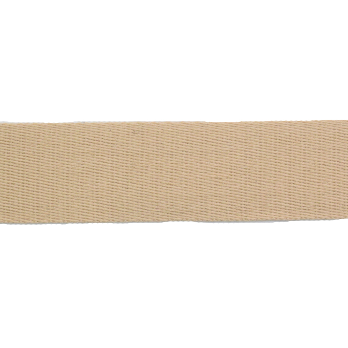 Baumwoll-Gurtband uni beige 38 mm