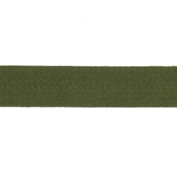 Baumwoll-Gurtband uni khaki 38 mm