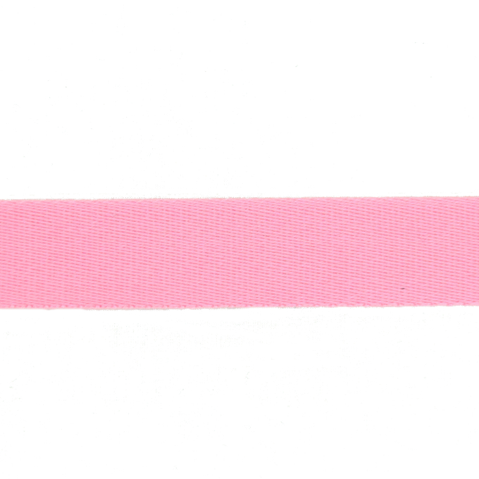 Katoenen tassenband uni roze 38 mm