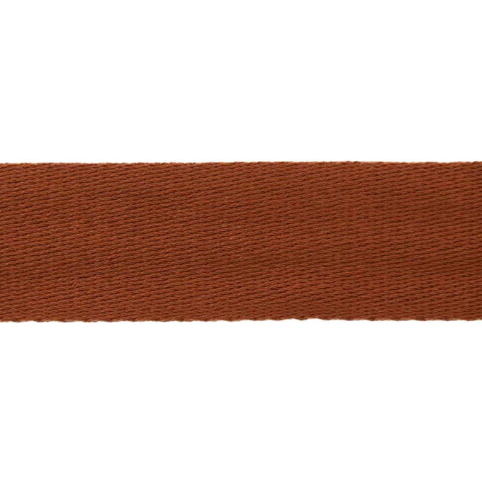 Sangle anse de sac bandoulière 3,8cm, coton & polyéthylène, orange rouille
