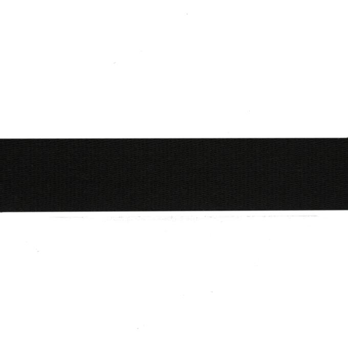 Baumwoll-Gurtband uni schwarz 38 mm