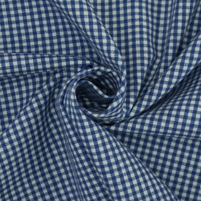 Baumwoll-Karo Zefir 0,25 cm blau