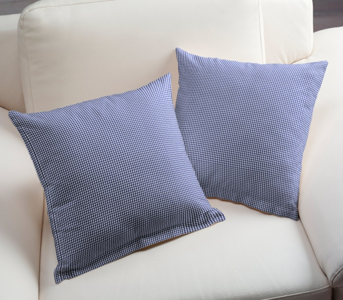 Baumwoll-Karo Zefir 0,25 cm blau