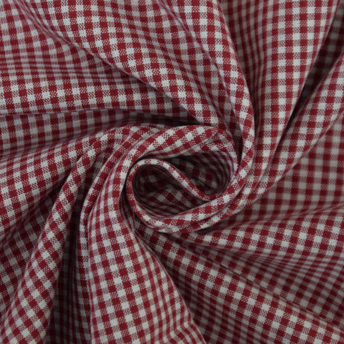 Baumwoll-Karo Zefir 0,25 cm bordeaux