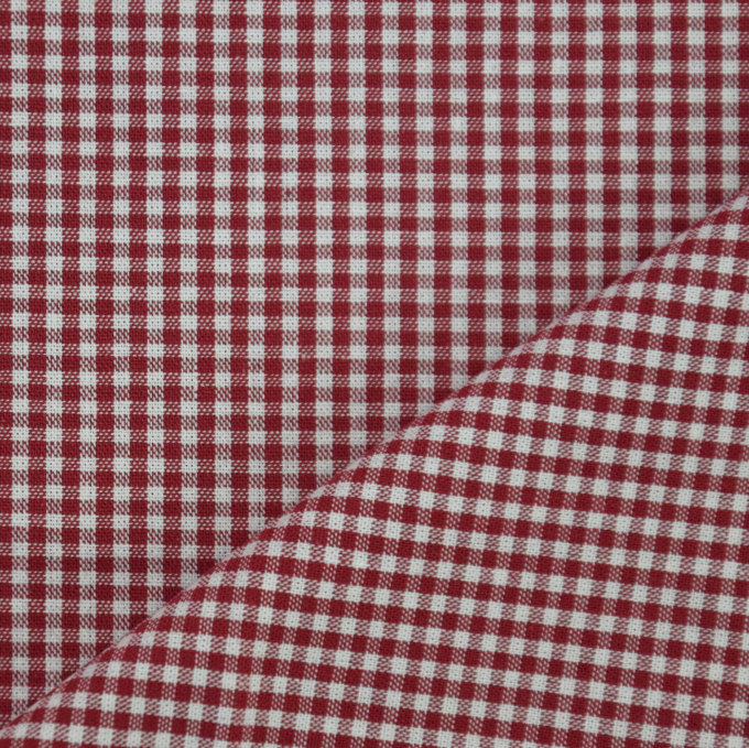 Baumwoll-Karo Zefir 0,25 cm bordeaux