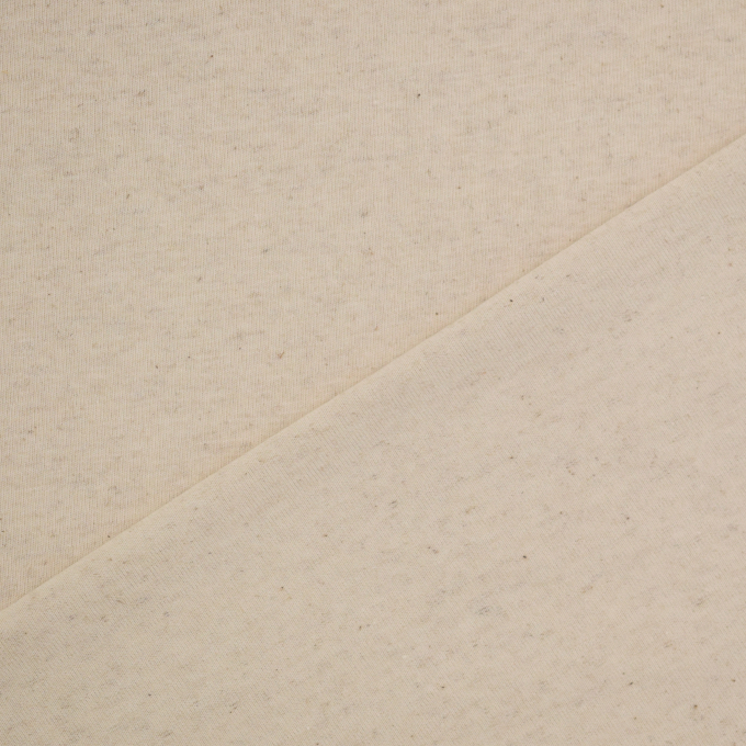 Tissu jersey de coton lin, naturel