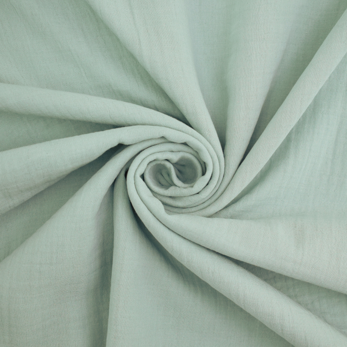Tissu double gaze de coton, 280cm, menthe