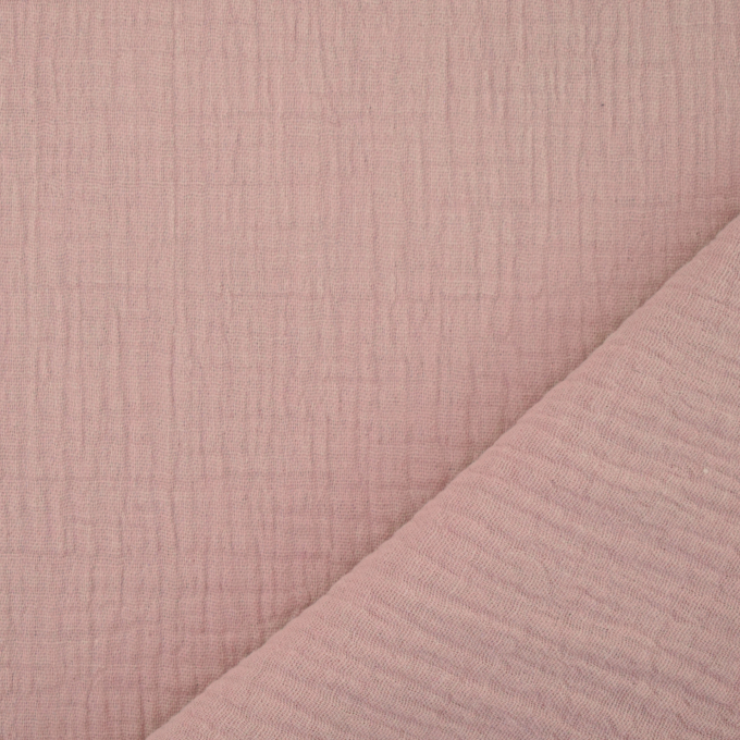 Tissu double gaze de coton, lilas pastel
