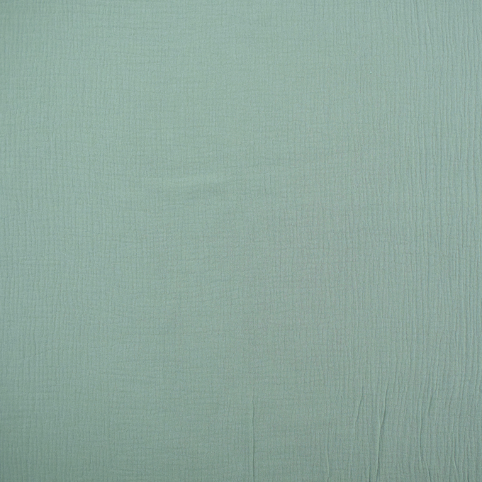 Katoenen mousseline double gauze, pale green