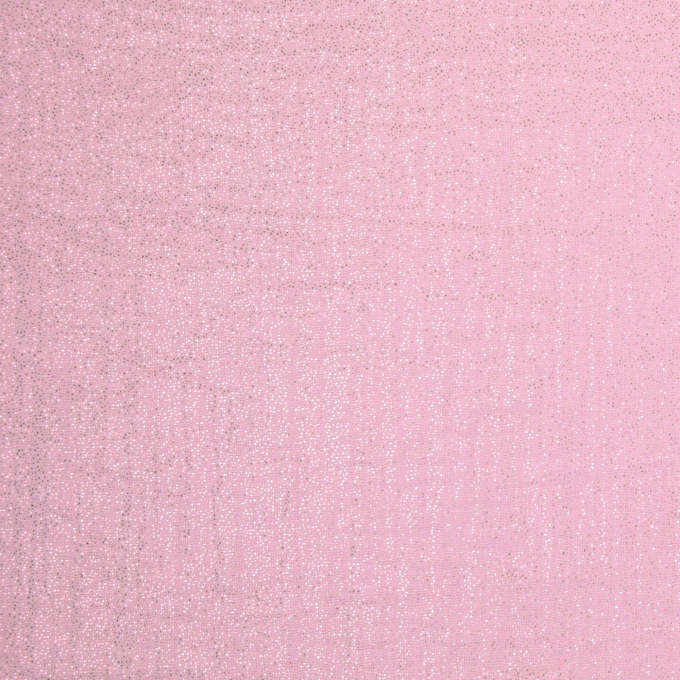 Tissu double gaze de coton paillettes brillant Glitter, rose