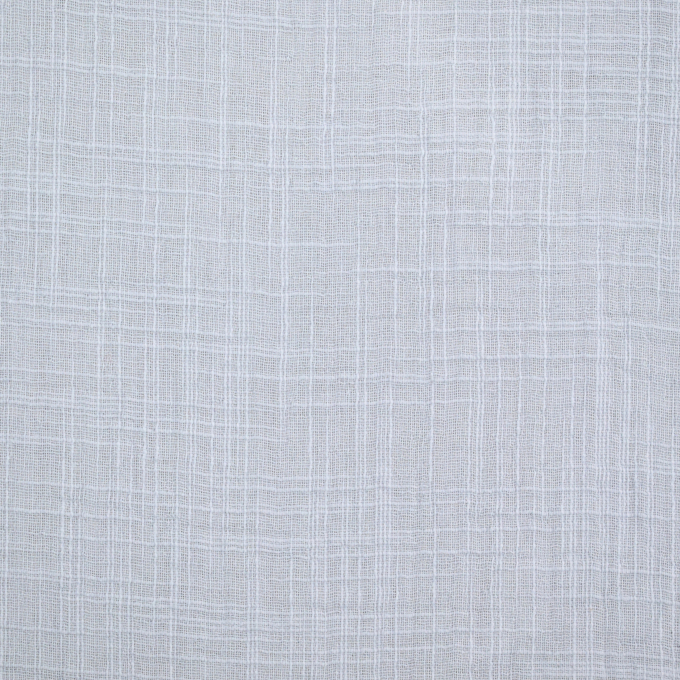 Tissu double gaze de coton look lin, gris clair