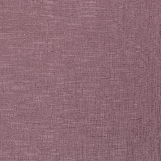 Tissu double gaze de coton aspect lin, mauve