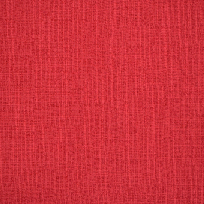 Katoenen mousseline linnenlook, rood