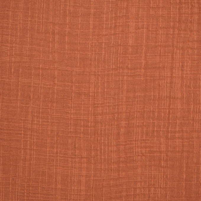 Katoenen mousseline linnenlook, terracotta