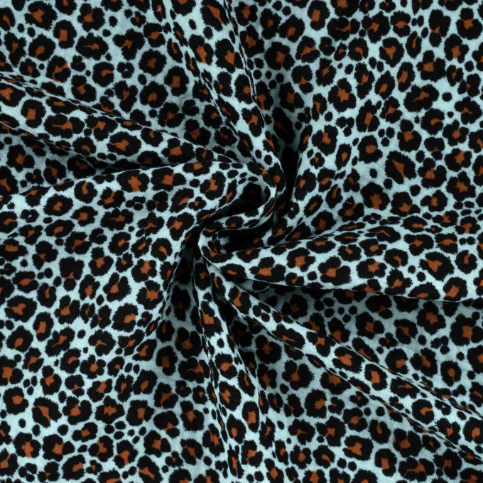 Baumwoll Musselin Mini Leo, mint