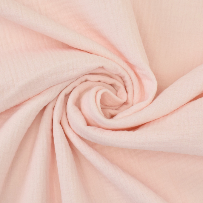 Katoenen mousseline double gauze, rosaline