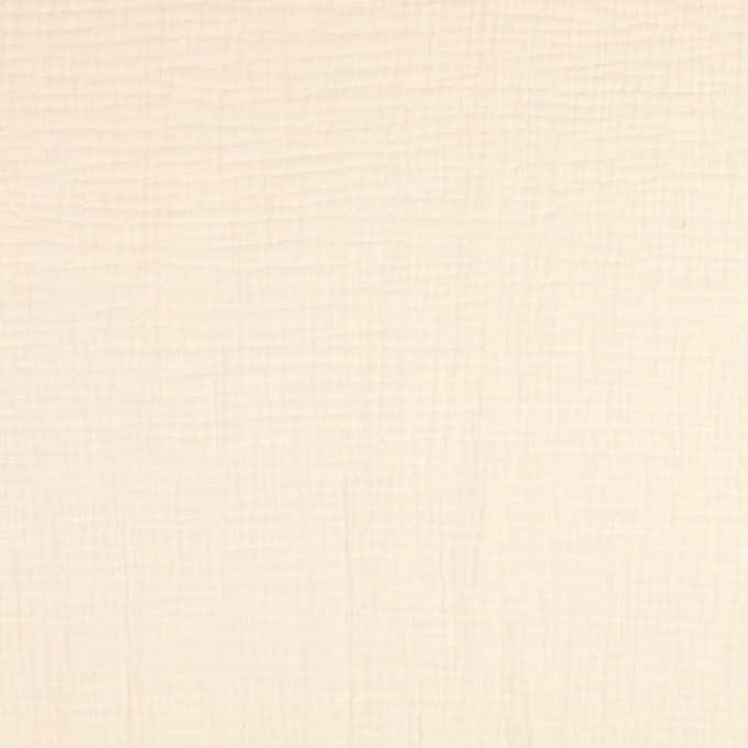 Tissu double gaze de coton, crème