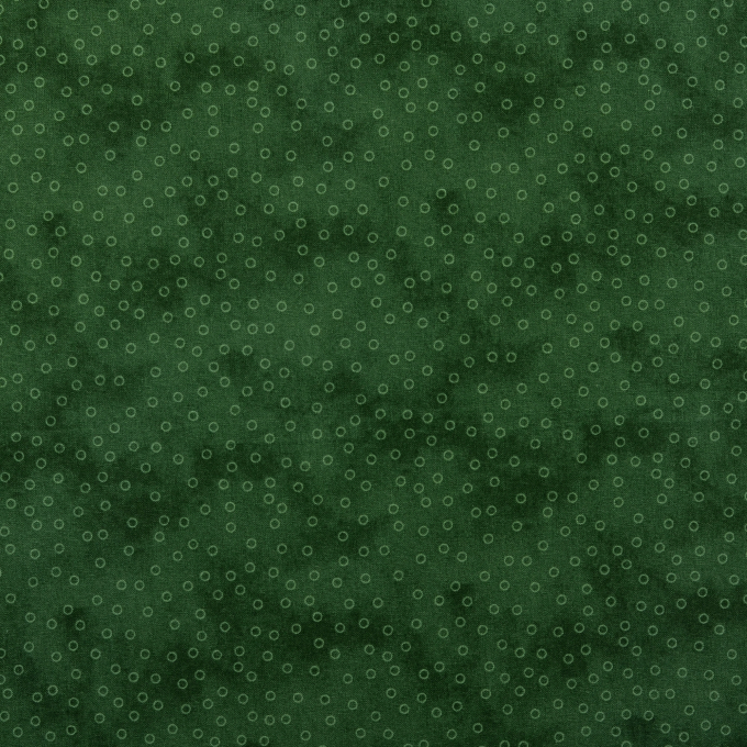 Katoenen stof big dots, groen