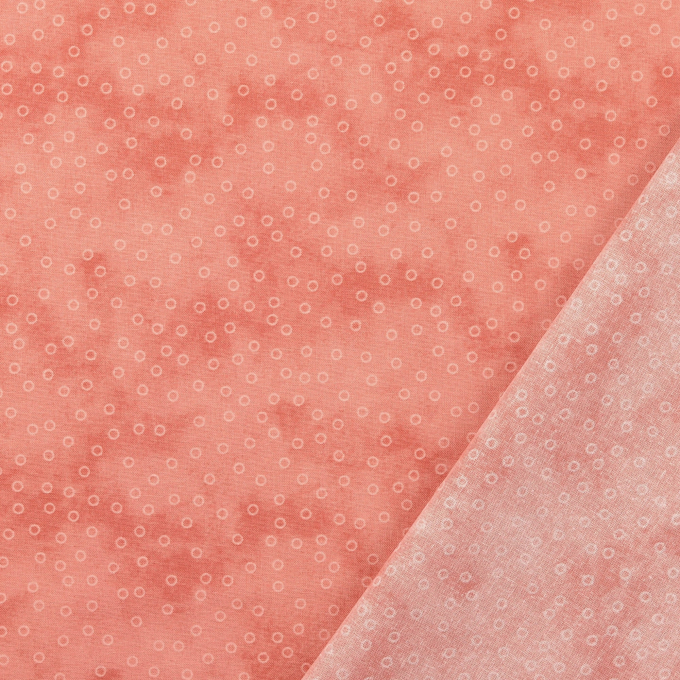 Katoenen stof big dots, rosé