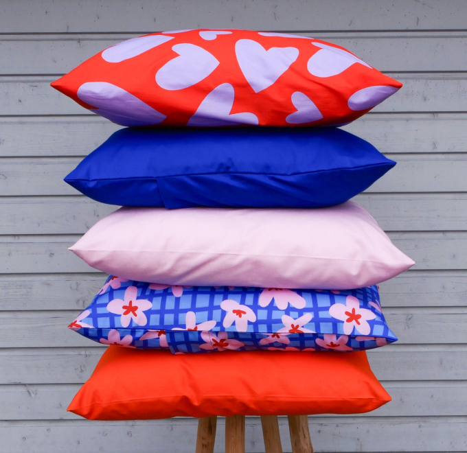 Cotton poplin blue