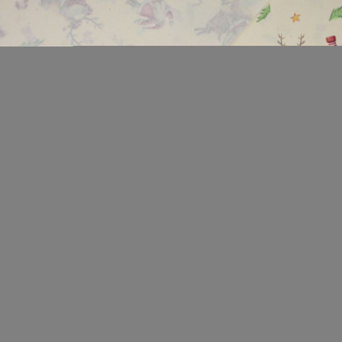 Cotton poplin Christmas Time, cream