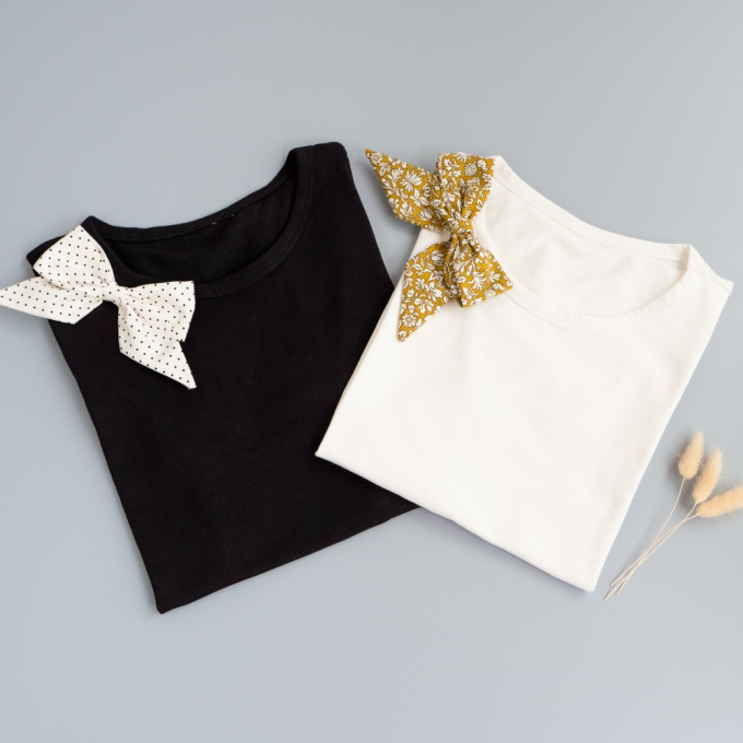 Katoen Cottage dots, wit zwart