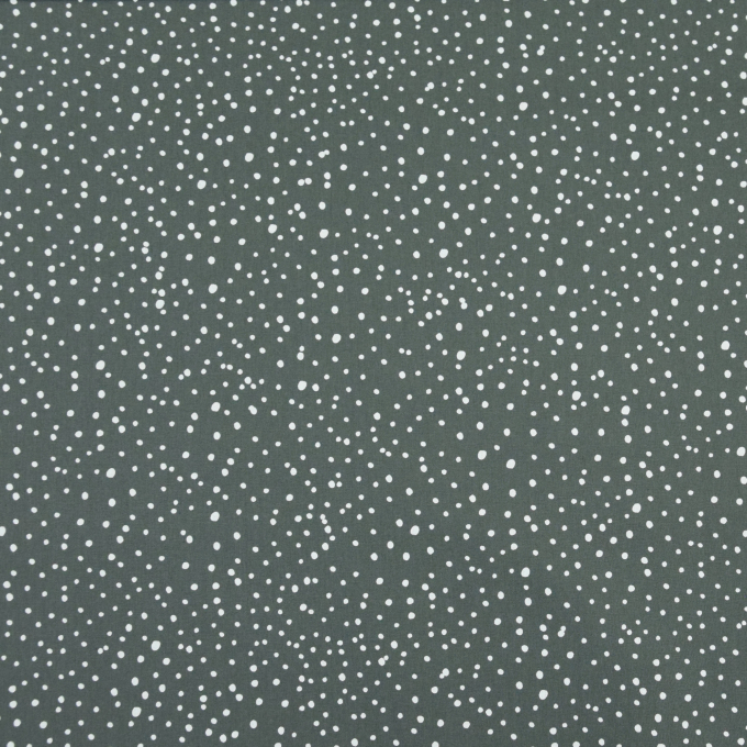 Popeline katoen Flying Dots, grijs