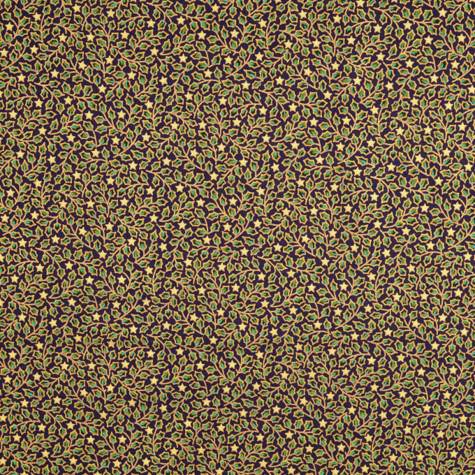 Baumwoll Popeline Little Mistletoe, marine