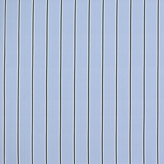 Cotton poplin Maxi Stripes Fibre Mood, light blue