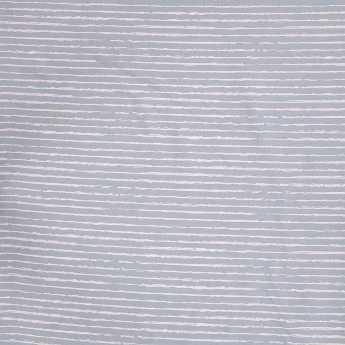 Katoen popeline mini stripes, lichtblauw