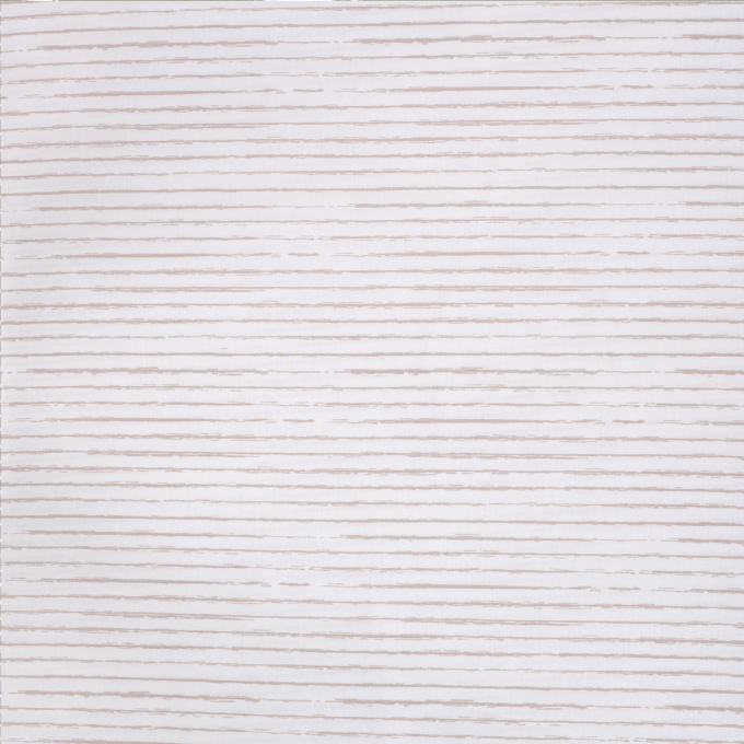 Katoen popeline mini stripes, gebroken wit