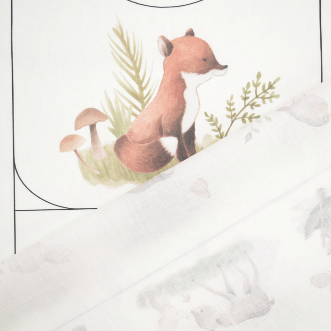 Baumwoll Popeline Panel Dreamy Place, 115 x 100 cm