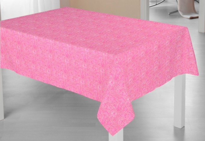 Katoen popeline ranken, roze