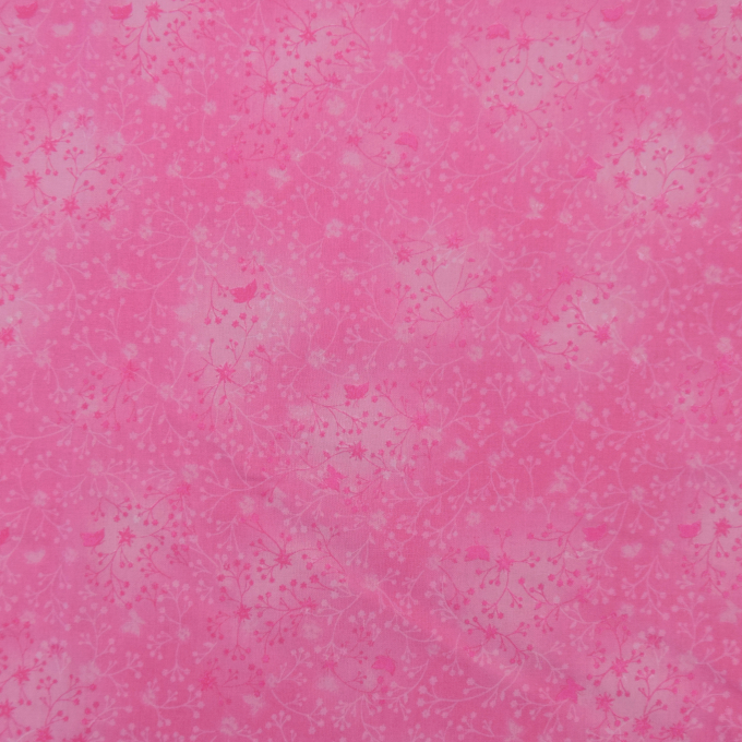 Katoen popeline ranken, roze