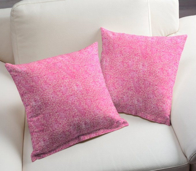 Katoen popeline ranken, roze